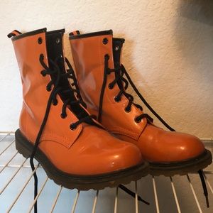 Fake Orange Doc Martens